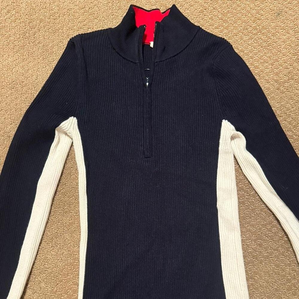 Anthropologie navy blue long sleeve